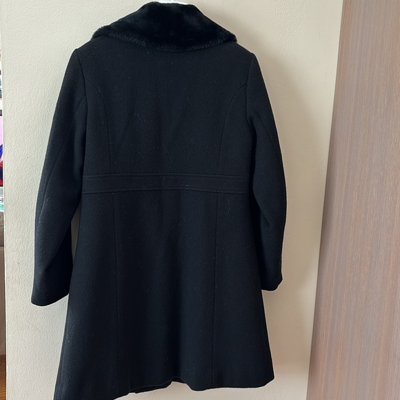 Rothschild girls wool winter coat black 14 - Picture 4 of 5